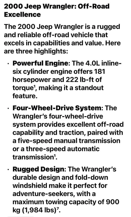2000 Jeep TJ Wrangler - Image 4 of 4