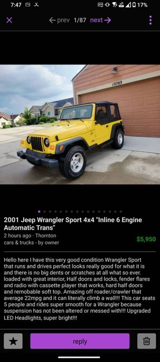 2000 Jeep TJ Wrangler - Image 4 of 9