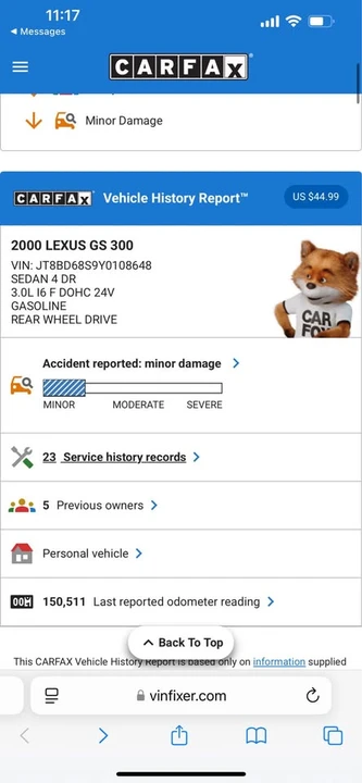 2000 Lexus GS 2nd Gen - Image 15 of 15