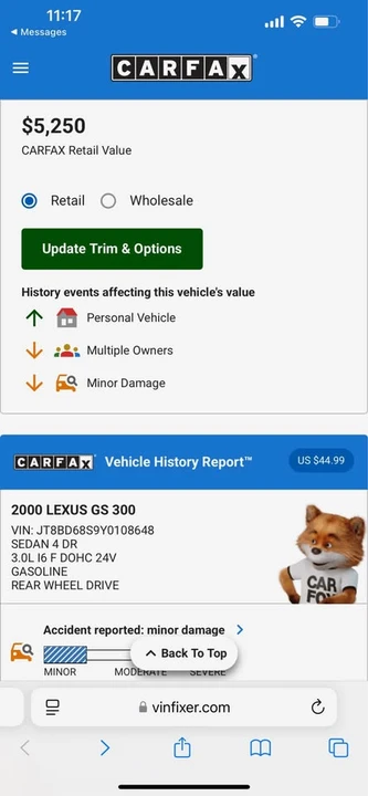 2000 Lexus GS 2nd Gen - Image 15 of 15