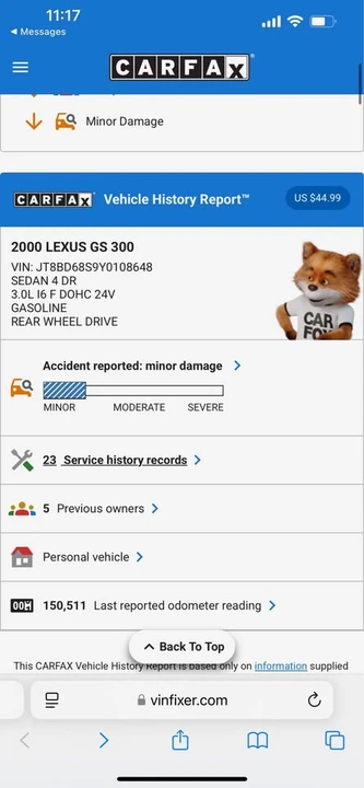 2000 Lexus GS 2nd Gen - Image 14 of 15