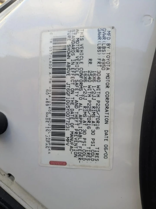2000 Lexus RX 1st Gen - Image 12 of 19