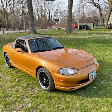 2000 Mazda MX-5 Miata Evolution Orange
