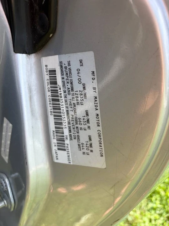 2000 Mazda NB MX-5 Miata - Image 12 of 24