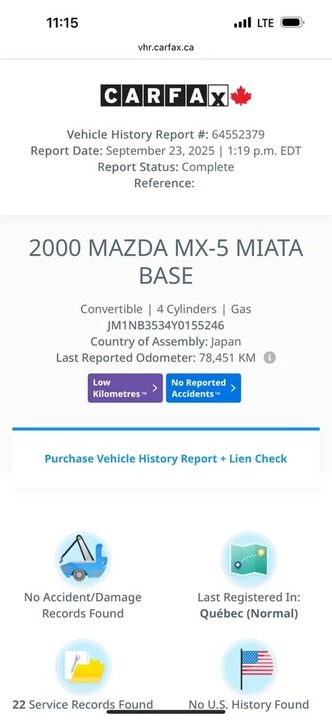 2000 Mazda NB MX-5 Miata - Image 15 of 15