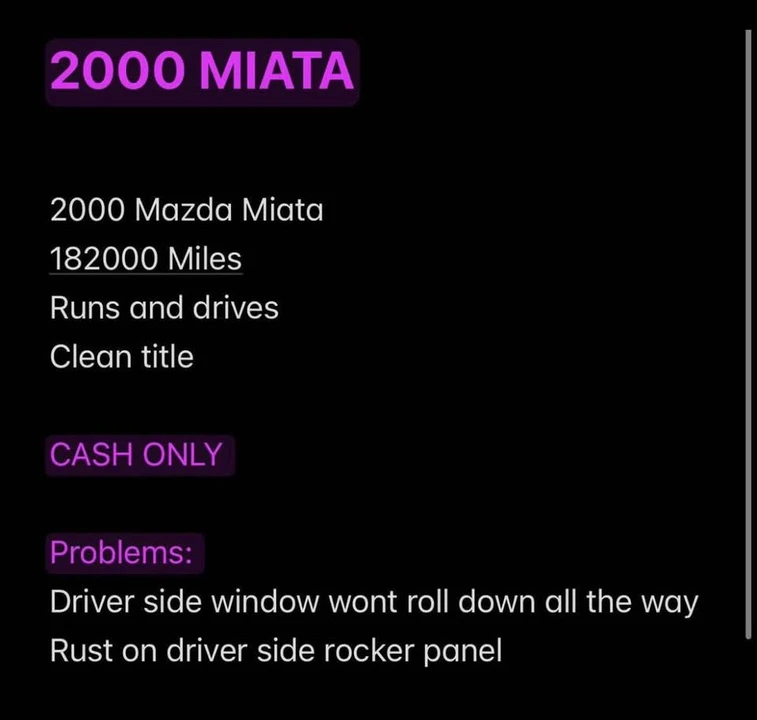 2000 Mazda NB MX-5 Miata - Image 11 of 11
