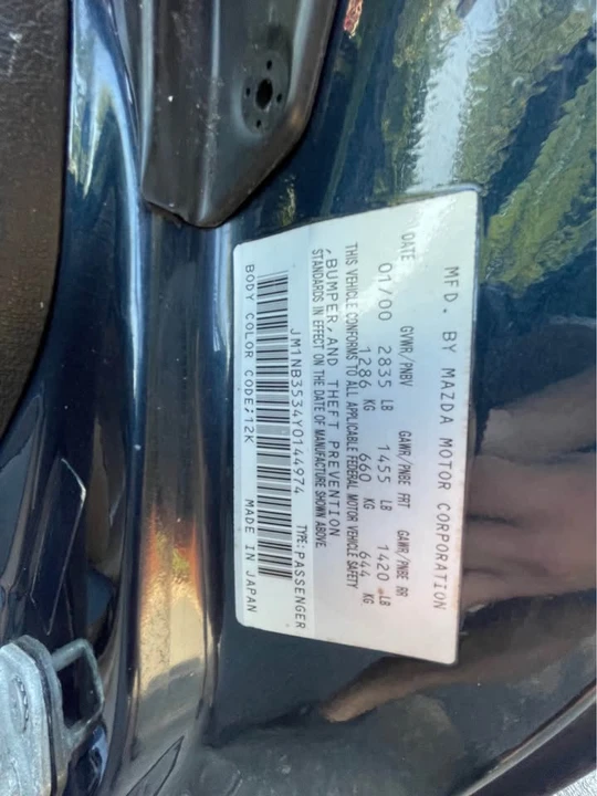 2000 Mazda NB MX-5 Miata - Image 15 of 18