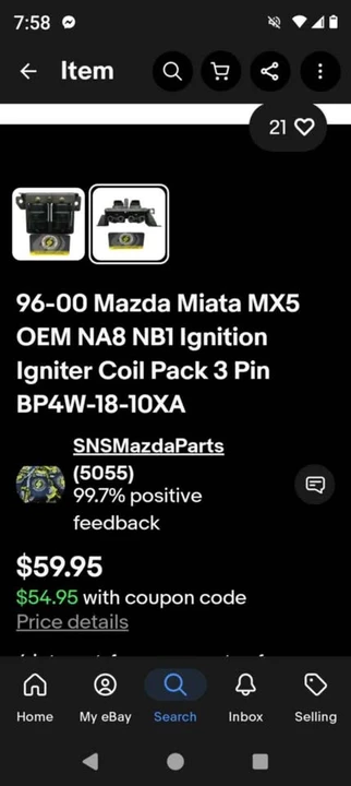 2000 Mazda NB MX-5 Miata - Image 6 of 6