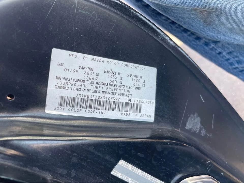 2000 Mazda NB MX-5 Miata - Image 7 of 7