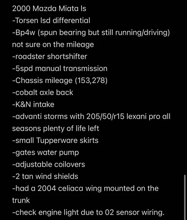 2000 Mazda NB MX-5 Miata - Image 15 of 15