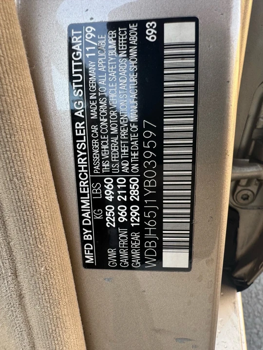 2000 Mercedes-Benz W210 E-Class - Image 19 of 19