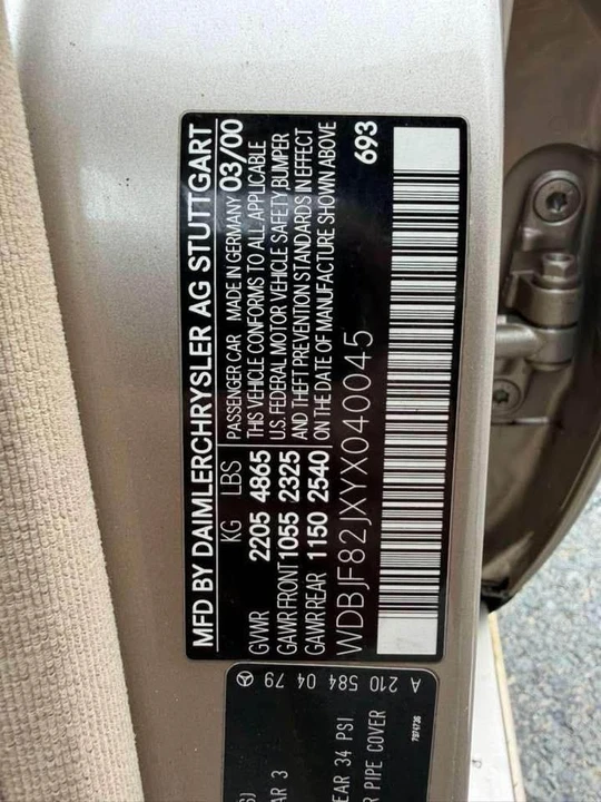 2000 Mercedes-Benz W210 E-Class - Image 18 of 20