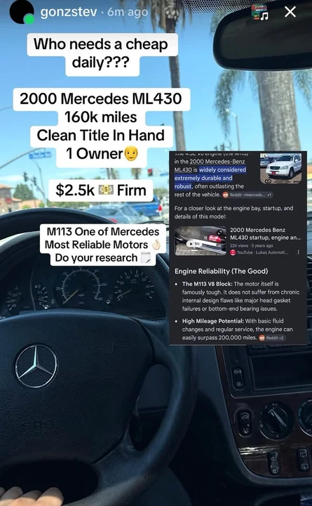 2000 Mercedes-Benz W163 M-Class - Image 10 of 10