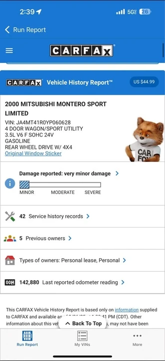 2000 Mitsubishi Pajero/Montero 3rd Gen - Image 8 of 8