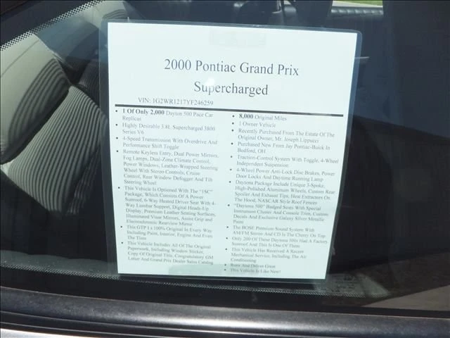 2000 Pontiac Grand Prix 3rd+ Gen - Image 26 of 31