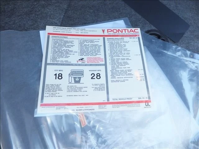 2000 Pontiac Grand Prix 3rd+ Gen - Image 28 of 31