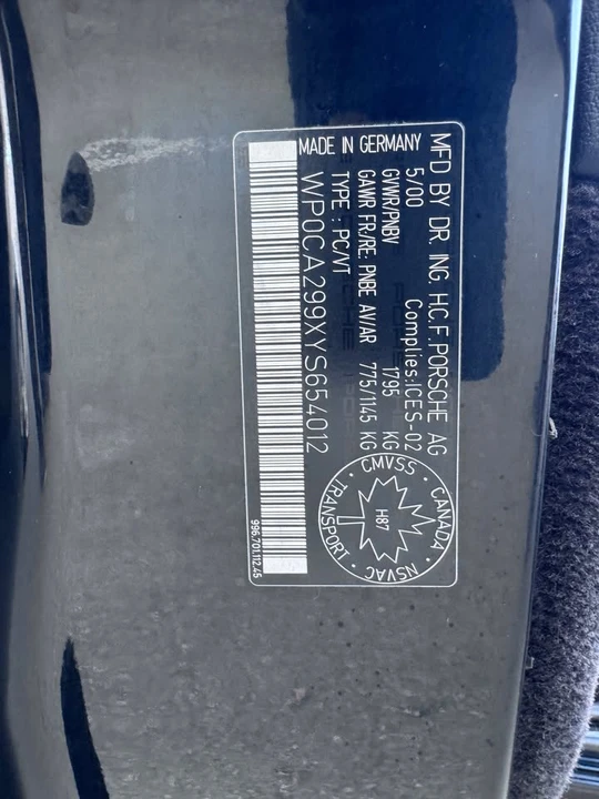 2000 Porsche 996 Carrera - Image 6 of 7