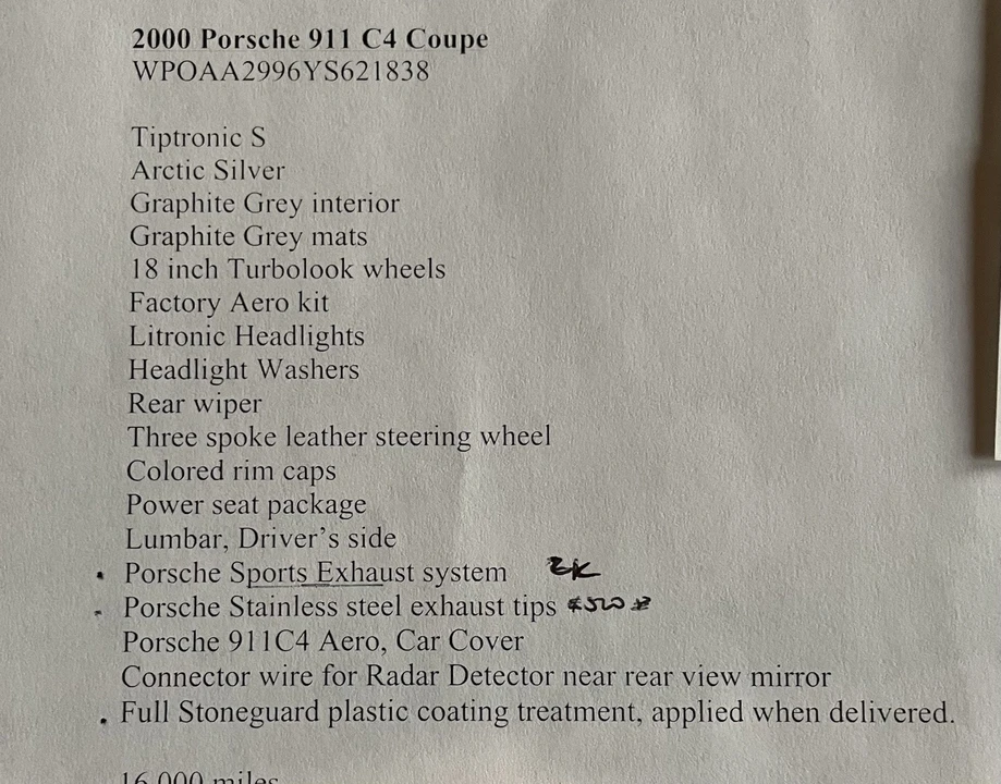 2000 Porsche 996 Carrera 4 - Image 3 of 31