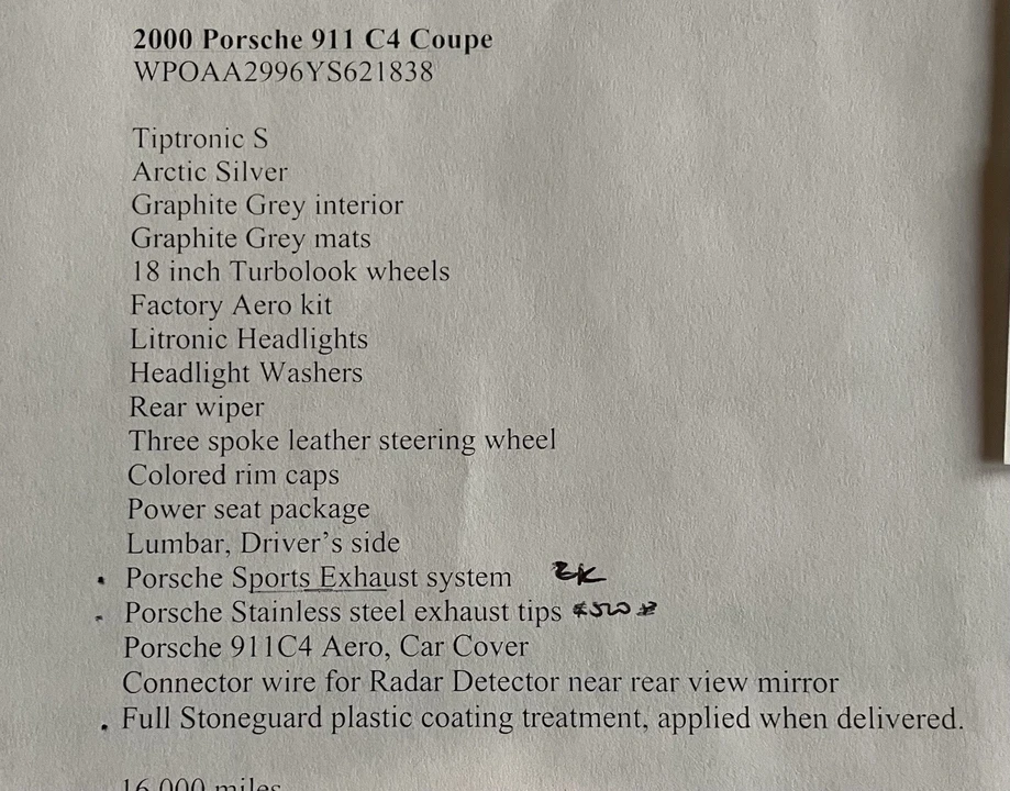 2000 Porsche 996 Carrera 4 - Image 21 of 31