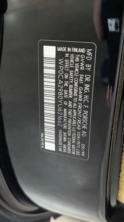 2000 Porsche 986 Boxster - Image 23 of 23
