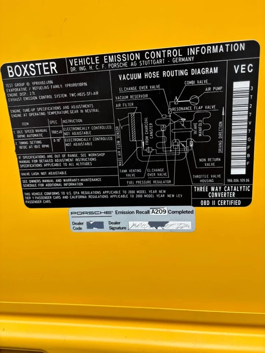 2000 Porsche 986 Boxster - Image 8 of 21