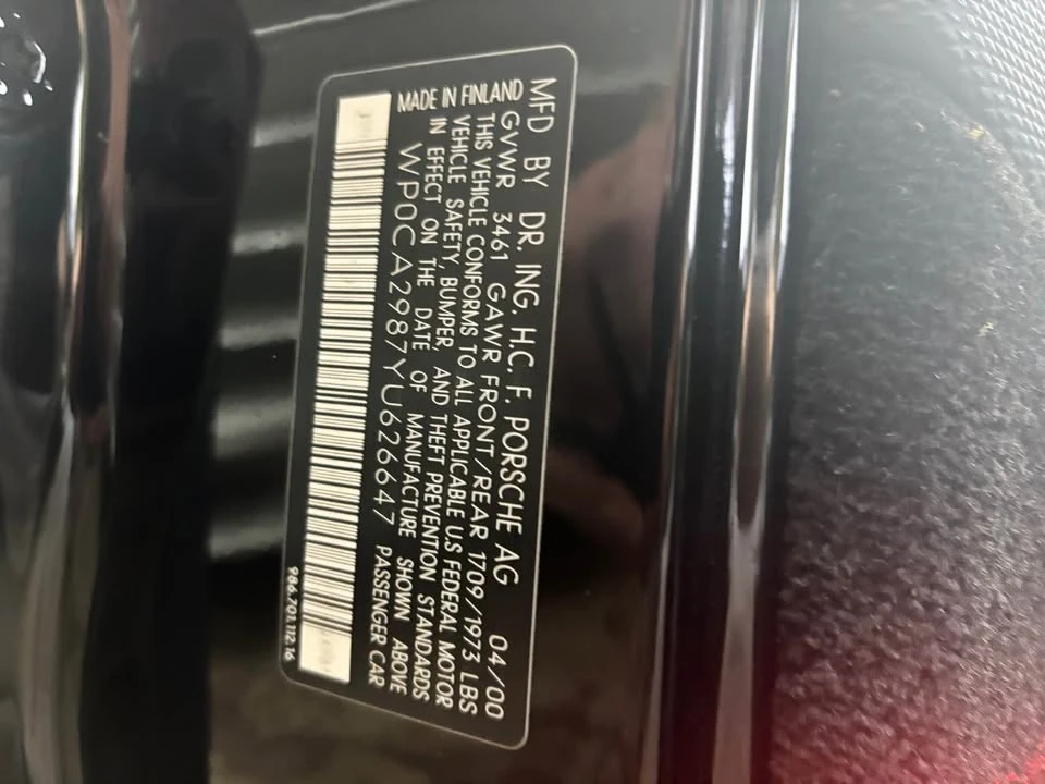 2000 Porsche 986 Boxster - Image 4 of 16
