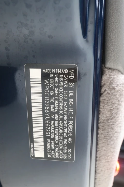 2000 Porsche 986 Boxster S - Image 21 of 21
