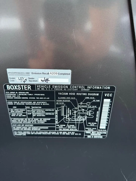 2000 Porsche 986 Boxster - Image 11 of 12