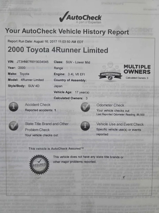 2000 Toyota 4Runner 3rd Gen - Image 10 of 16