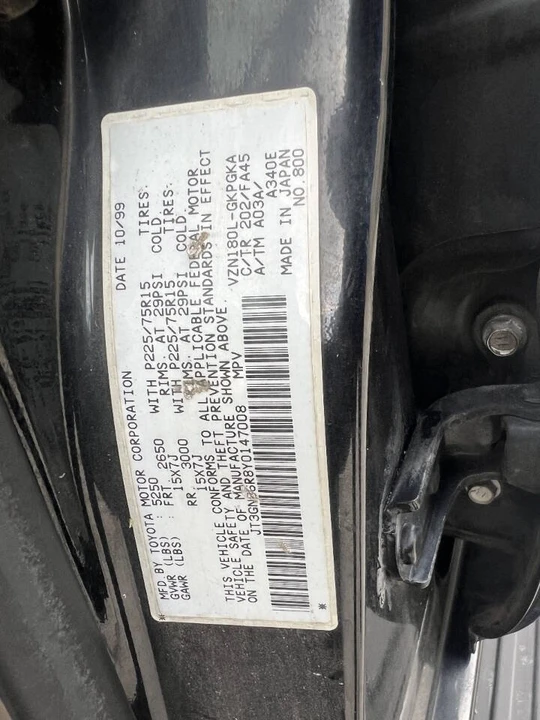2000 Toyota 4Runner 3rd Gen - Image 13 of 16