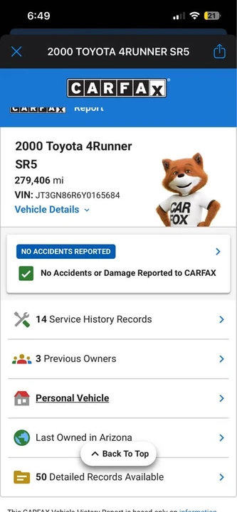 2000 Toyota 4Runner 3rd Gen - Image 8 of 8