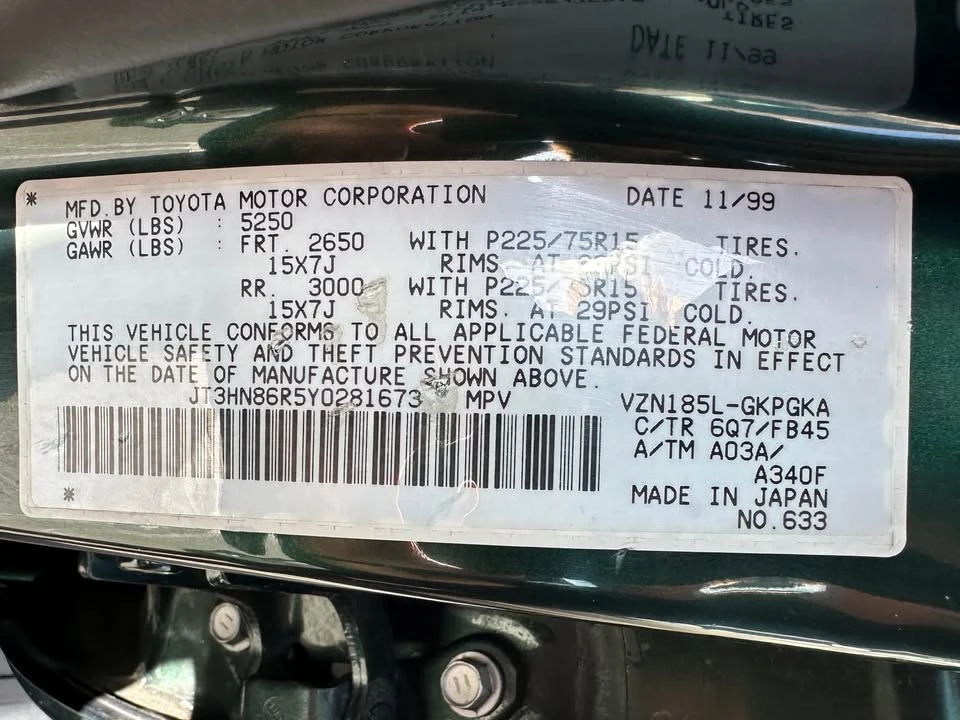 2000 Toyota 4Runner 3rd Gen - Image 11 of 15