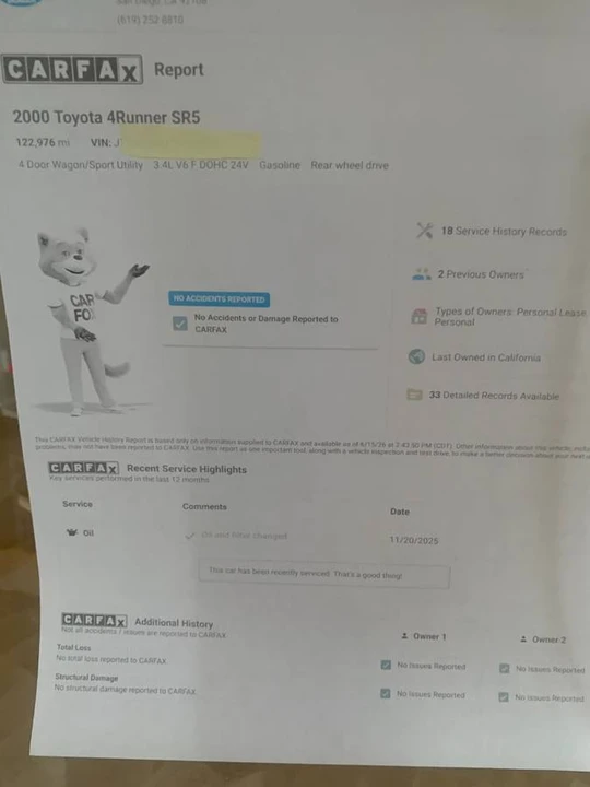 2000 Toyota 4Runner 3rd Gen - Image 24 of 24