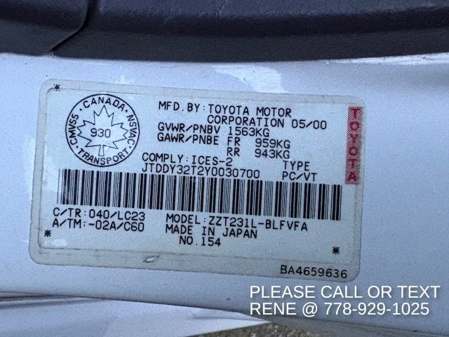 2000 Toyota Celica 7th Gen - Image 18 of 18
