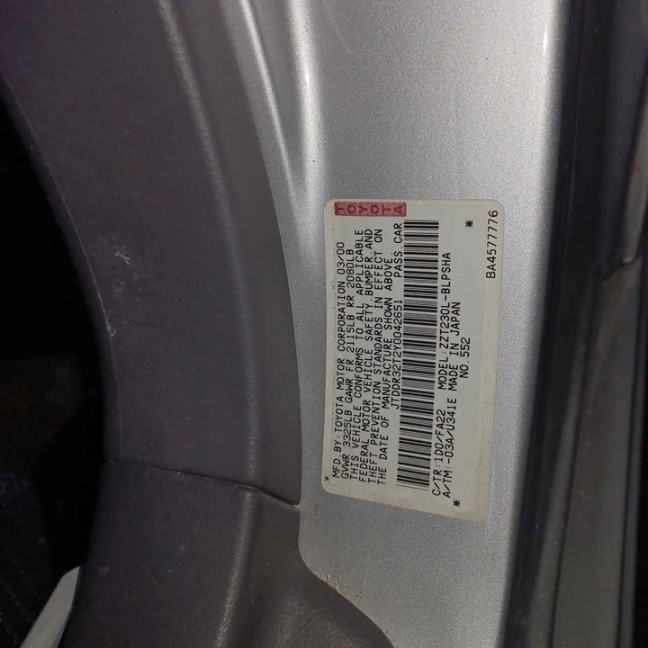 2000 Toyota Celica 7th Gen - Image 7 of 9