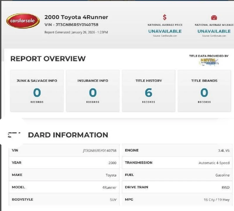 2000 Toyota 4Runner 3rd Gen - Image 15 of 17
