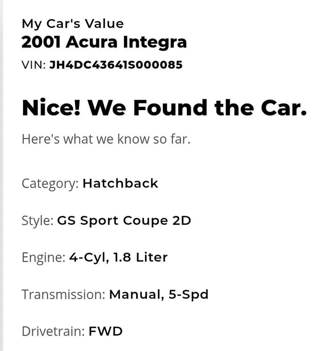 2001 Acura Integra 3rd Gen - Image 4 of 5
