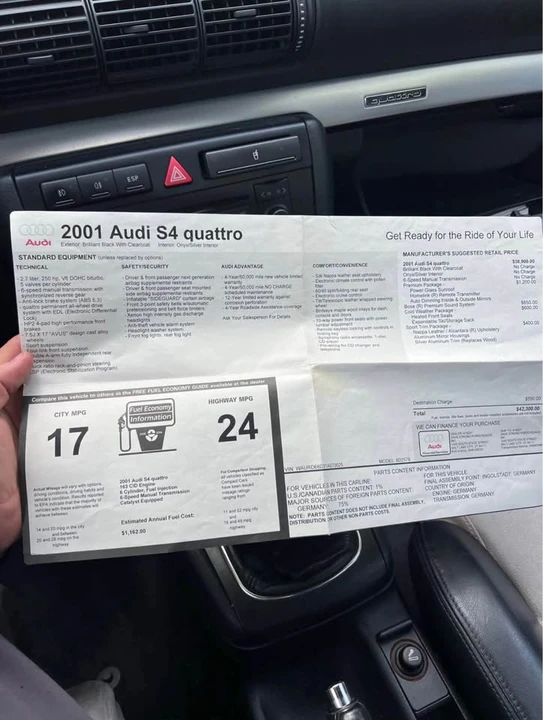 2001 Audi B5 S4 - Image 16 of 18