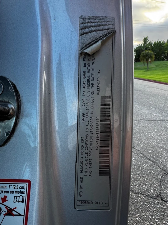 2001 Audi TT Mk1 - Image 11 of 15