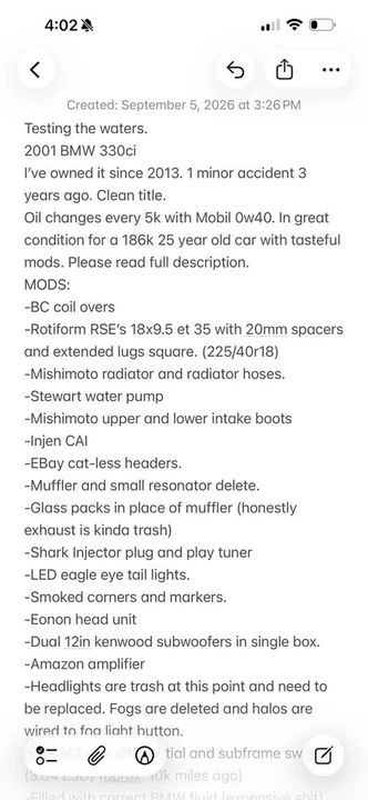 2001 BMW E46 330i & 330Ci - Image 12 of 15