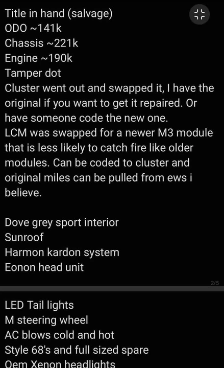 2001 BMW E46 330i & 330Ci - Image 7 of 9