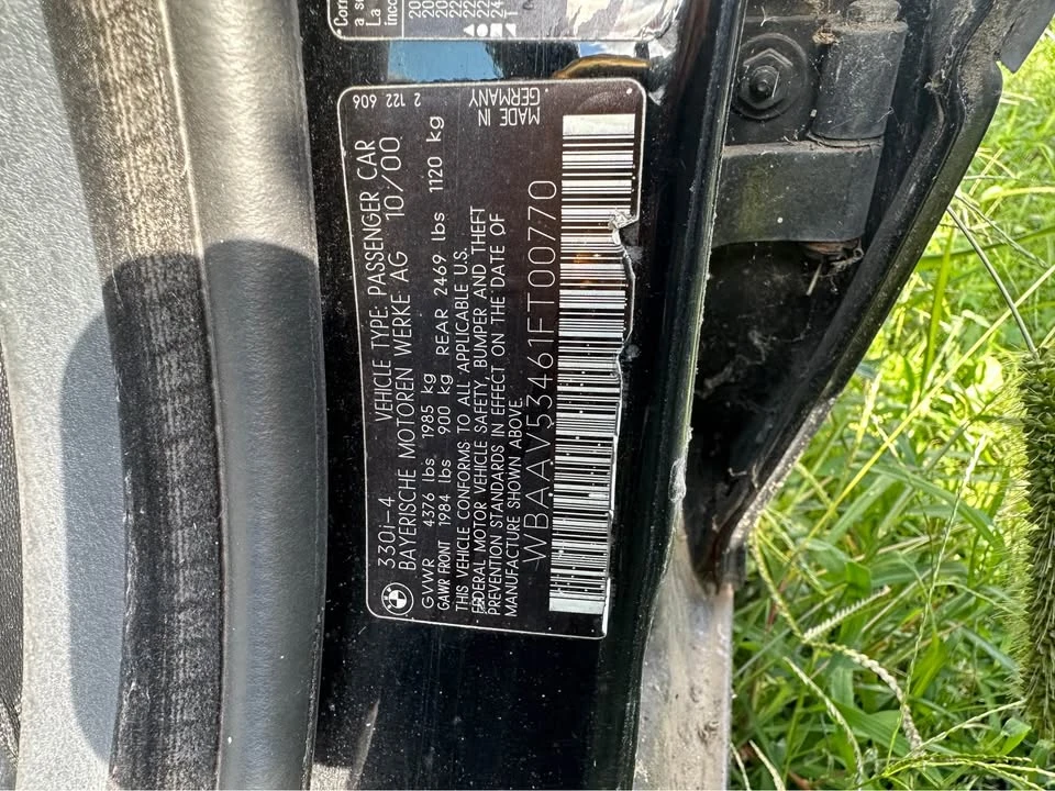 2001 BMW E46 3 Series - Image 8 of 8