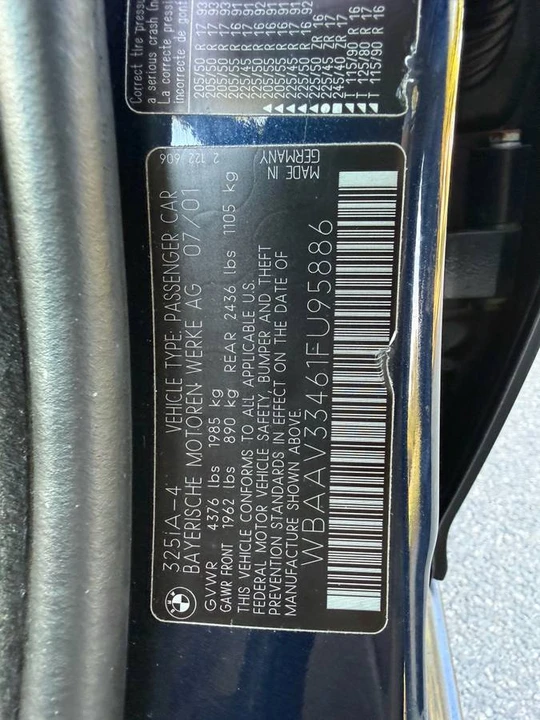 2001 BMW E46 3 Series - Image 10 of 24