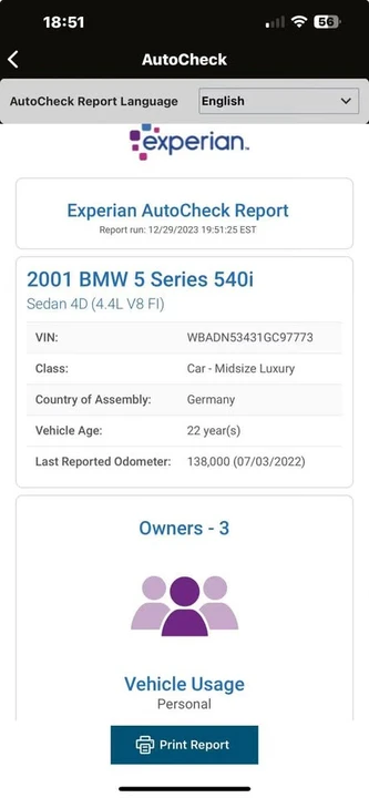 2001 BMW E39 540i - Image 18 of 20