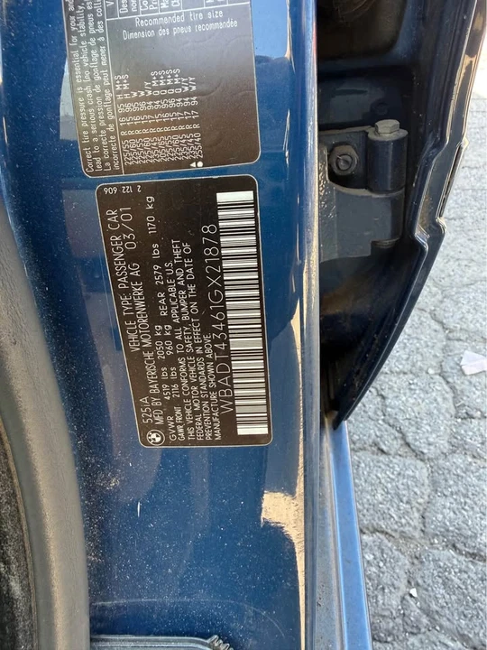2001 BMW E39 5 Series - Image 10 of 11