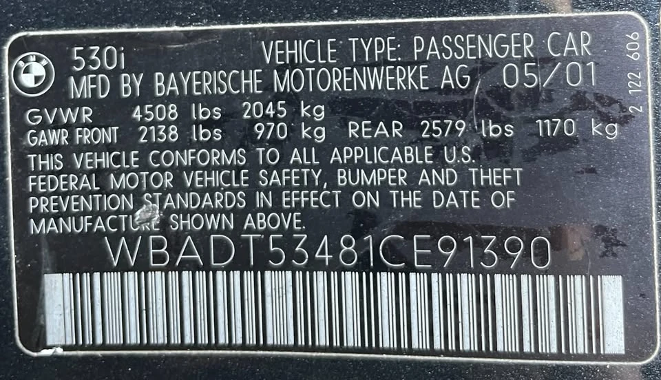 2001 BMW E39 5 Series - Image 10 of 10