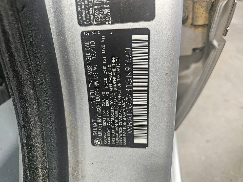2001 BMW E39 540i - Image 17 of 17