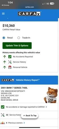 2001 BMW E38 7 Series - Image 19 of 20