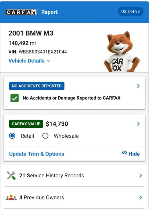 2001 BMW E46 M3 - Image 12 of 12