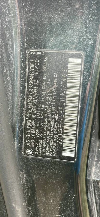 2001 BMW E53 X5 - Image 10 of 10